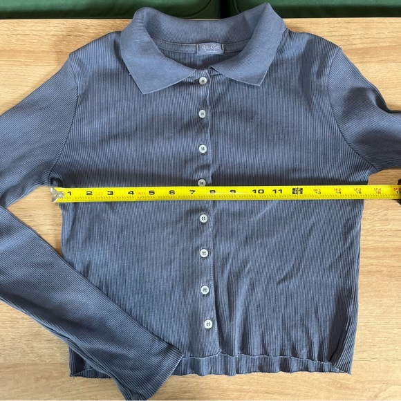 pacsun blue button-up cardigan - Picture 3 of 4